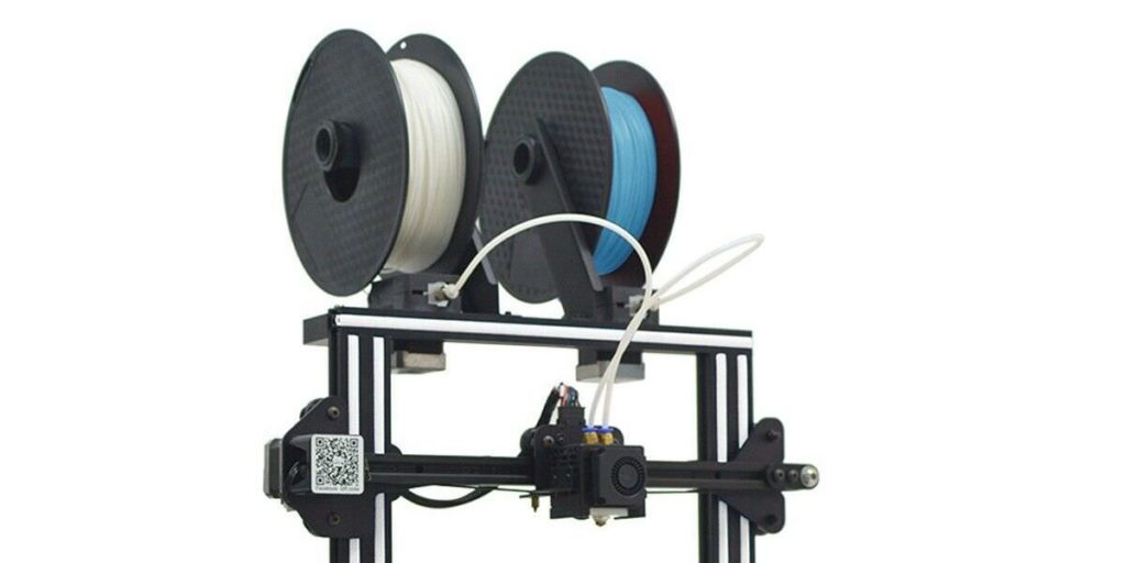 GEEETECH Nueva impresora 3D A20M con impresión de colores mixtos, base de construcción integrada y diseño de extrusora dual, detector de filamentos y función de reanudación de roturas, 255 × 255 × 255 mm³, kit de bricolaje de montaje rápido Prusa I3.