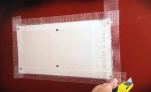 6.- Complete la instalación del parche Drywall